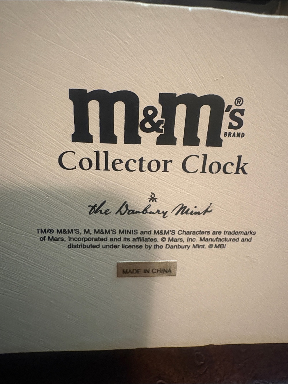M&M'S Multi-Color Character Factory Clock from The Danbury Mint - Picture 11 of 11